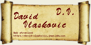David Vlašković vizit kartica
